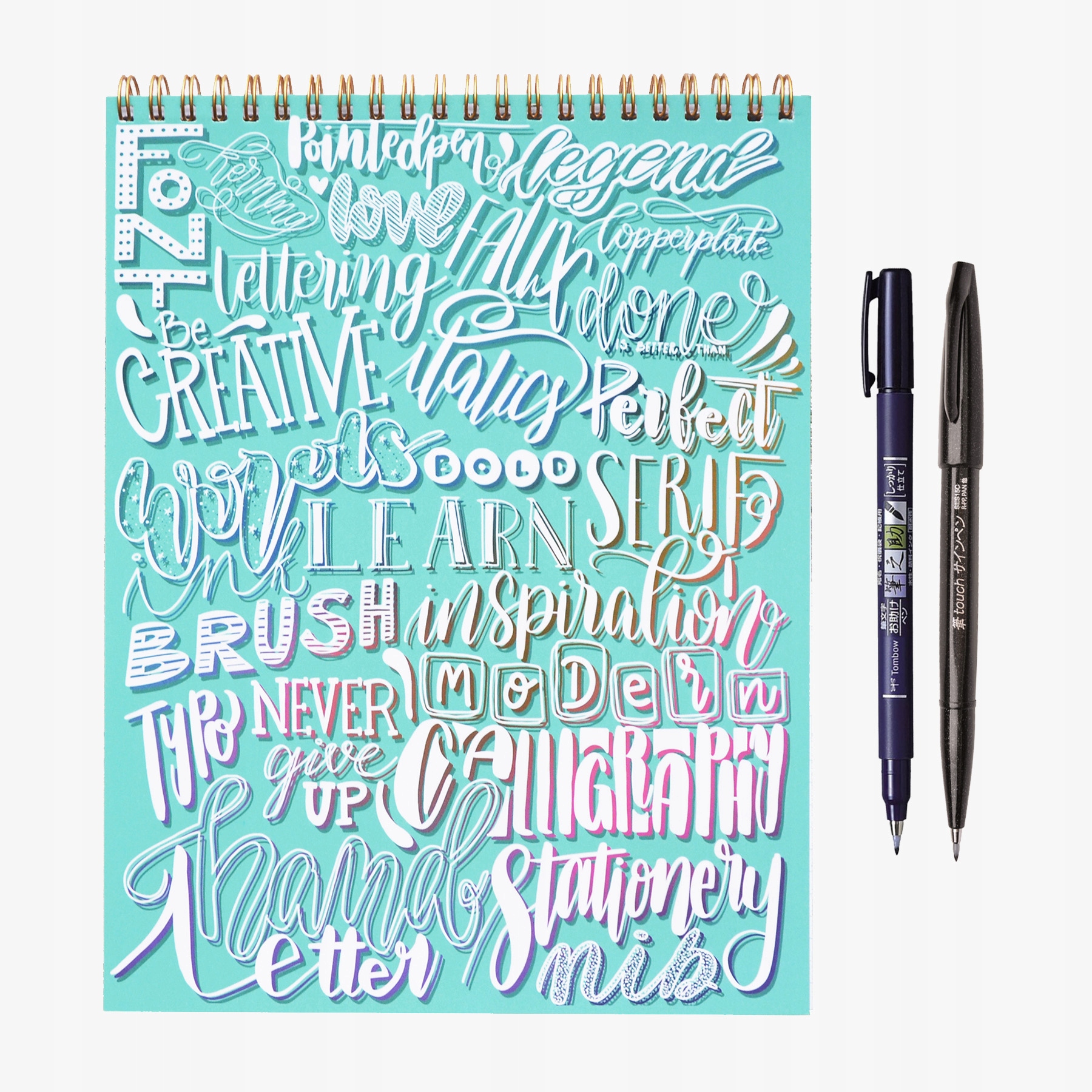 Zestaw na start do brush letteringu, kaligrafii 10412071388 Sklepy, Opinie, Ceny w Allegro.pl