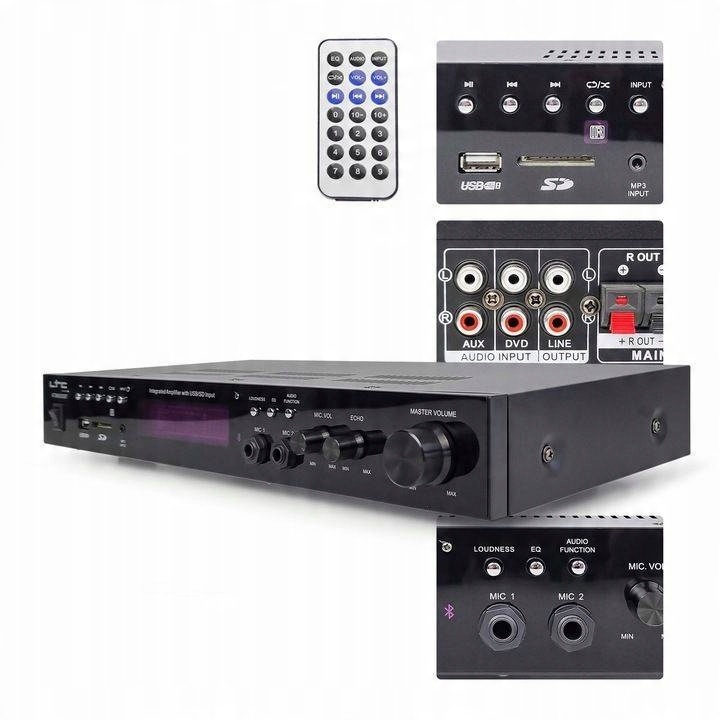 

Profesjonalny Wzmacniacz Fm Usb Sd Bt MP3 Ltc