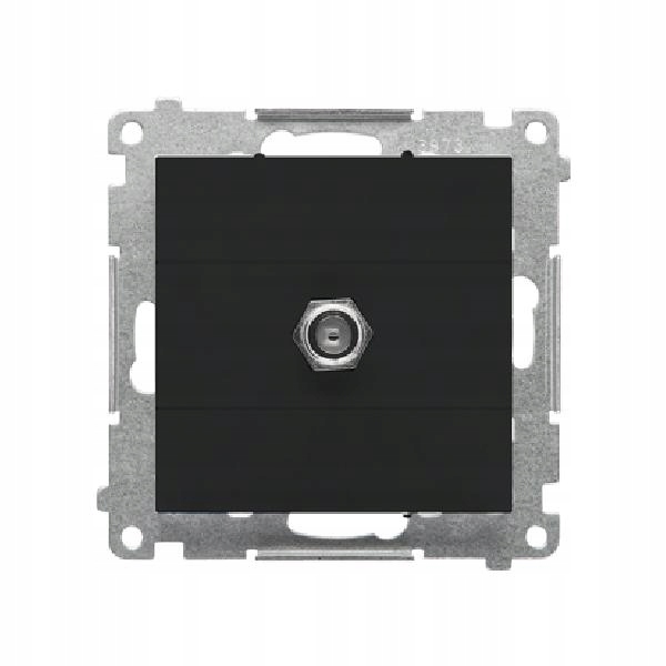 Gniazdo Antenowe ścienne Kontakt-simon czarny