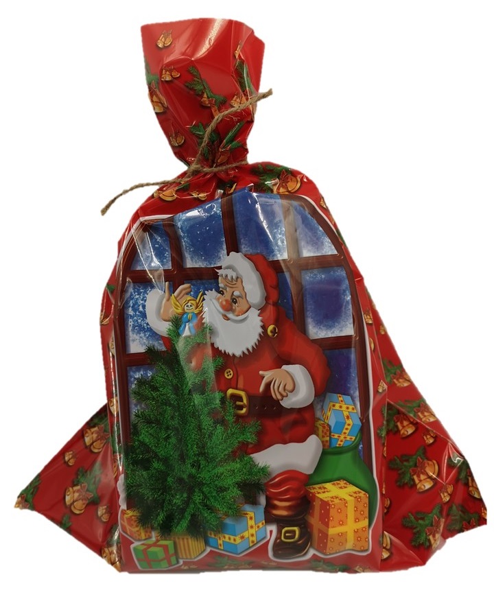 

Worek foliowy świąteczny 50x55cm torba na gwiazdkę