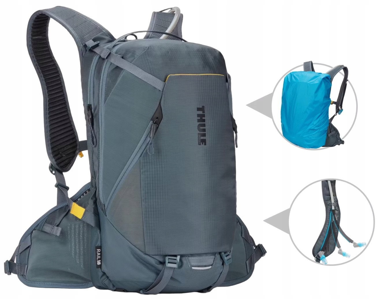 Plecak z systemem hydracyjnym Thule Rail 18L System ReTrakt do picia