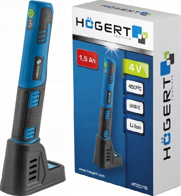 Lutownica akumulatorowa 4V 1500mAh 8W Hogert HT2C315 Model HT2C315