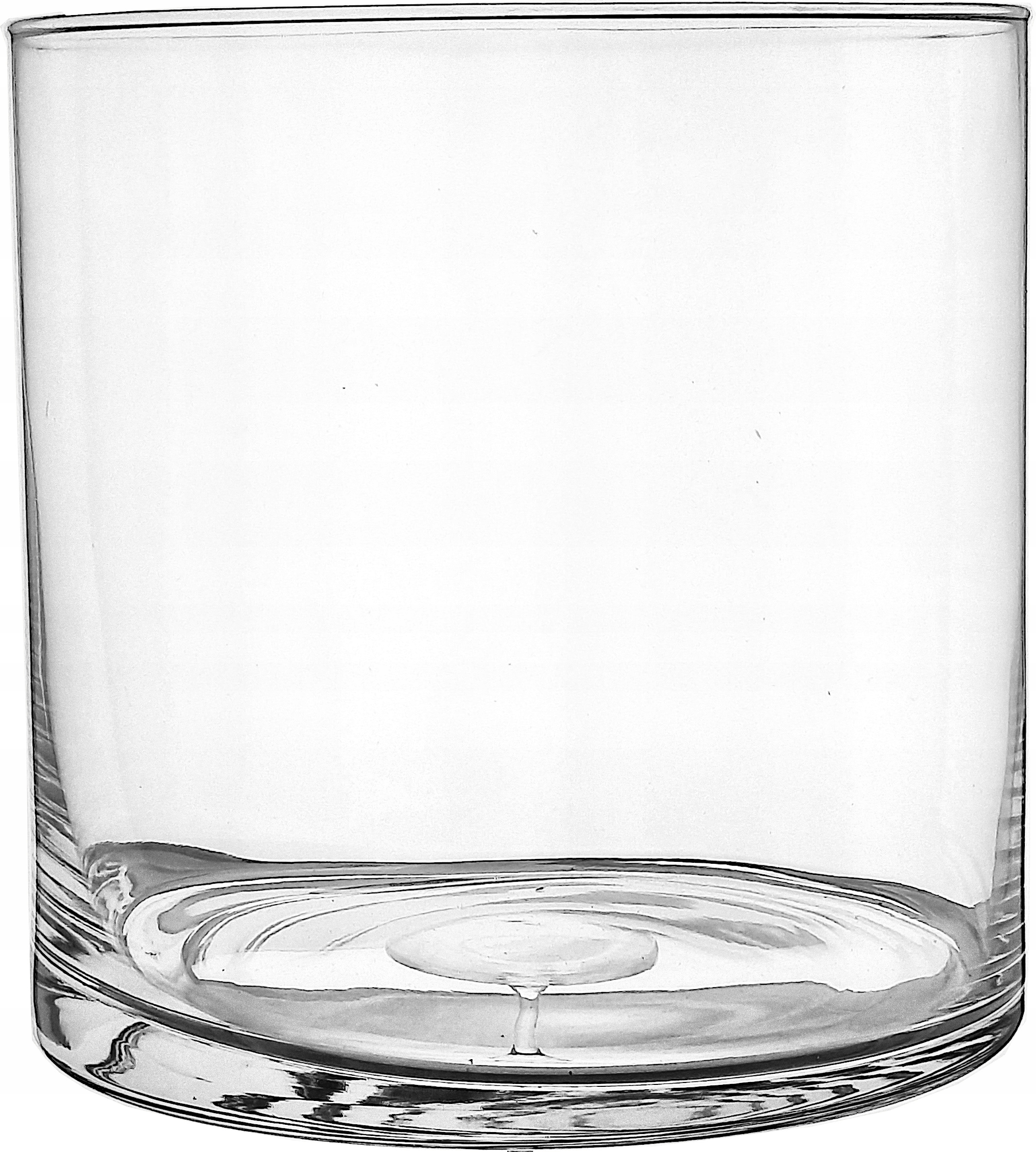 

Wazon szklany Cylinder wysoki szeroki H30 D30 Styl