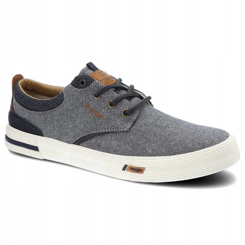 

Niebieskie Trampki Wrangler Wygodne Buty Męskie