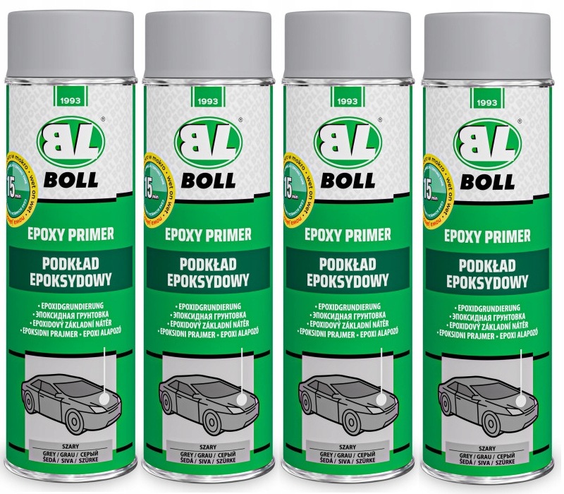 Boll podkład epoksydowy spray 500ml Szary 4 szt