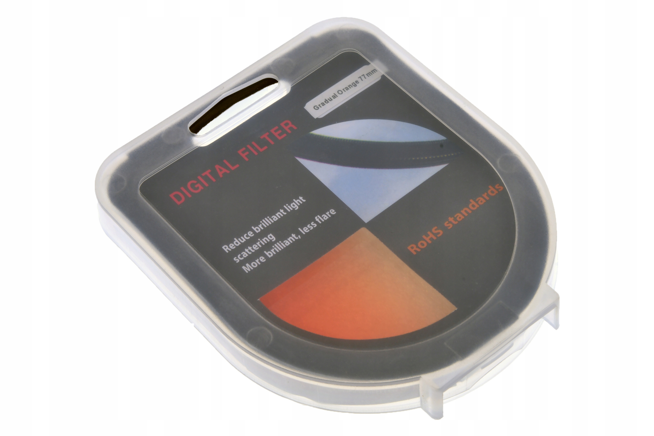 Filtr połówkowy 77mm Pomarańczowy Model inny