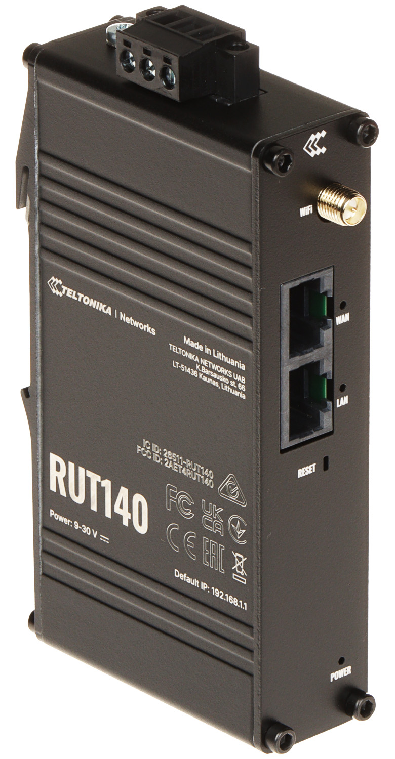 Przemysłowy Router RUT140 Wi-Fi 2.4 GHz 300 Mb/s Teltonika Access Point