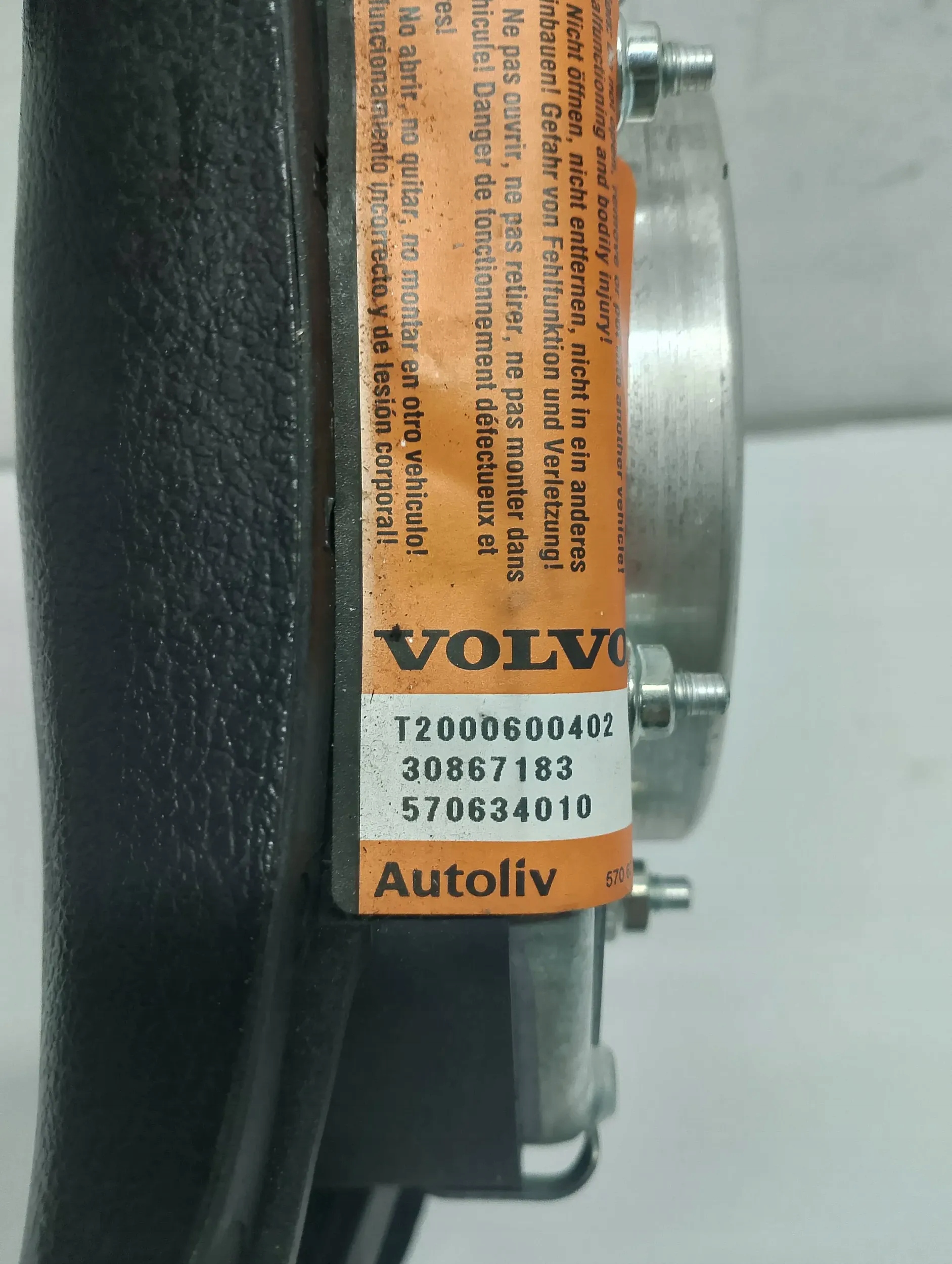 airbag airbag driver´s VOLVO S40 30867183