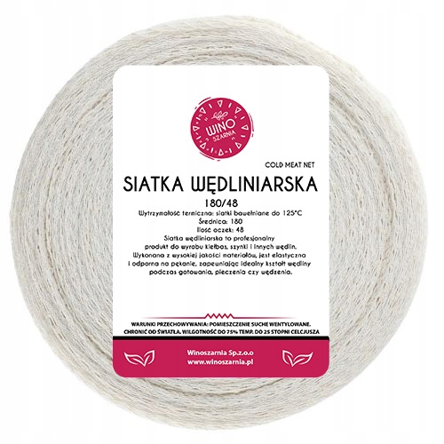 Levně Uzenářská síťka pro uzení masové šunky 180/48 50 m