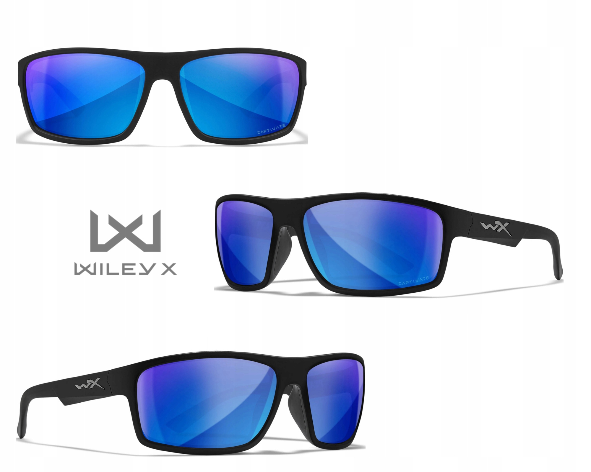 Okulary Wiley X Peak Polarized Blue Mirror, Doskonała polaryzacja i ochrona