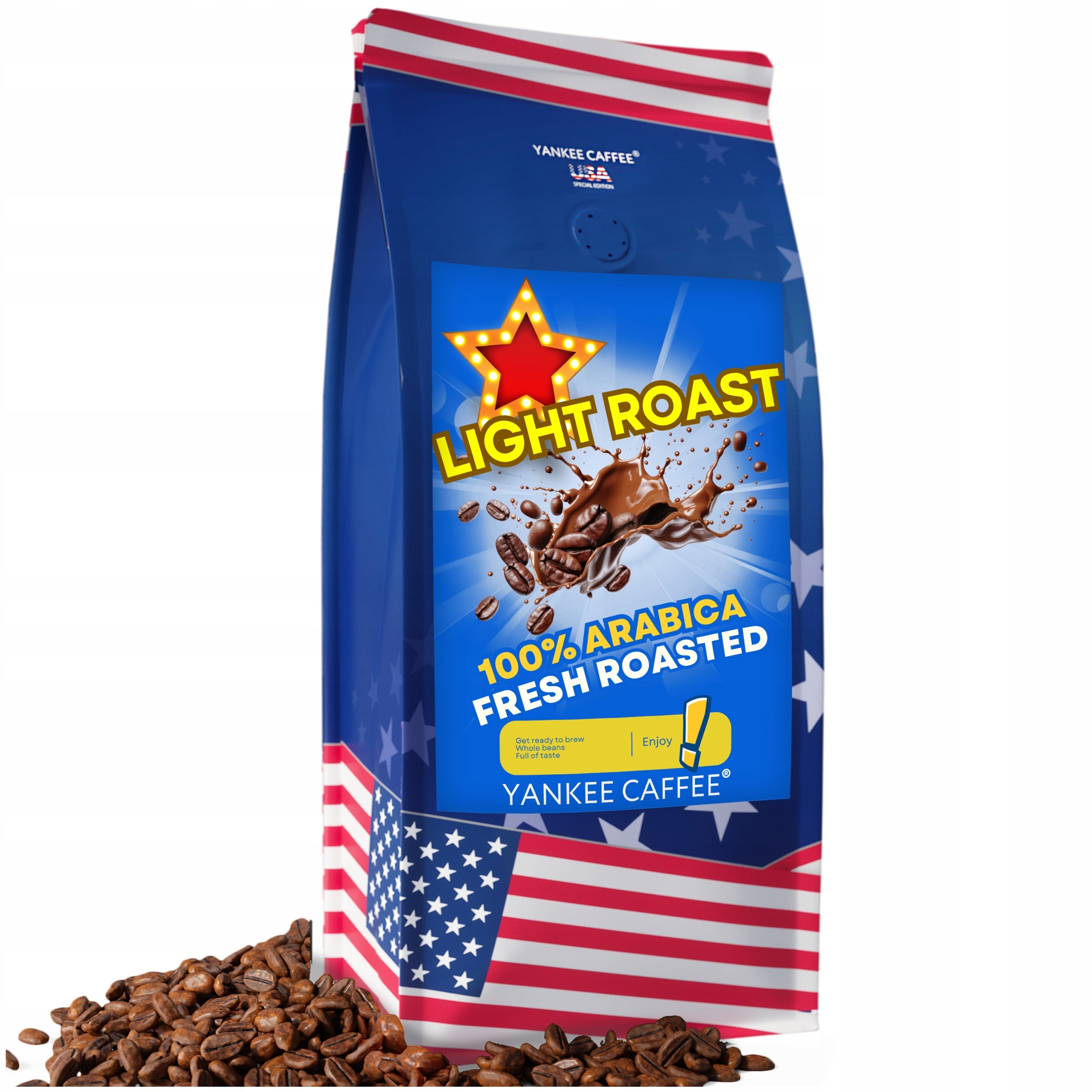 Levně Káva zrnková Světle Pražená 1kg Čerstvě pražená 100% Arabica Light Roast