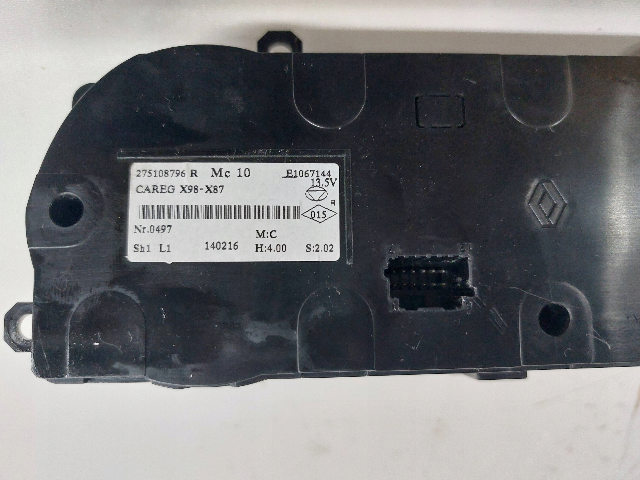 RENAULT CLIO IV CAPTUR PANEL klími klimatizaci 275108796R