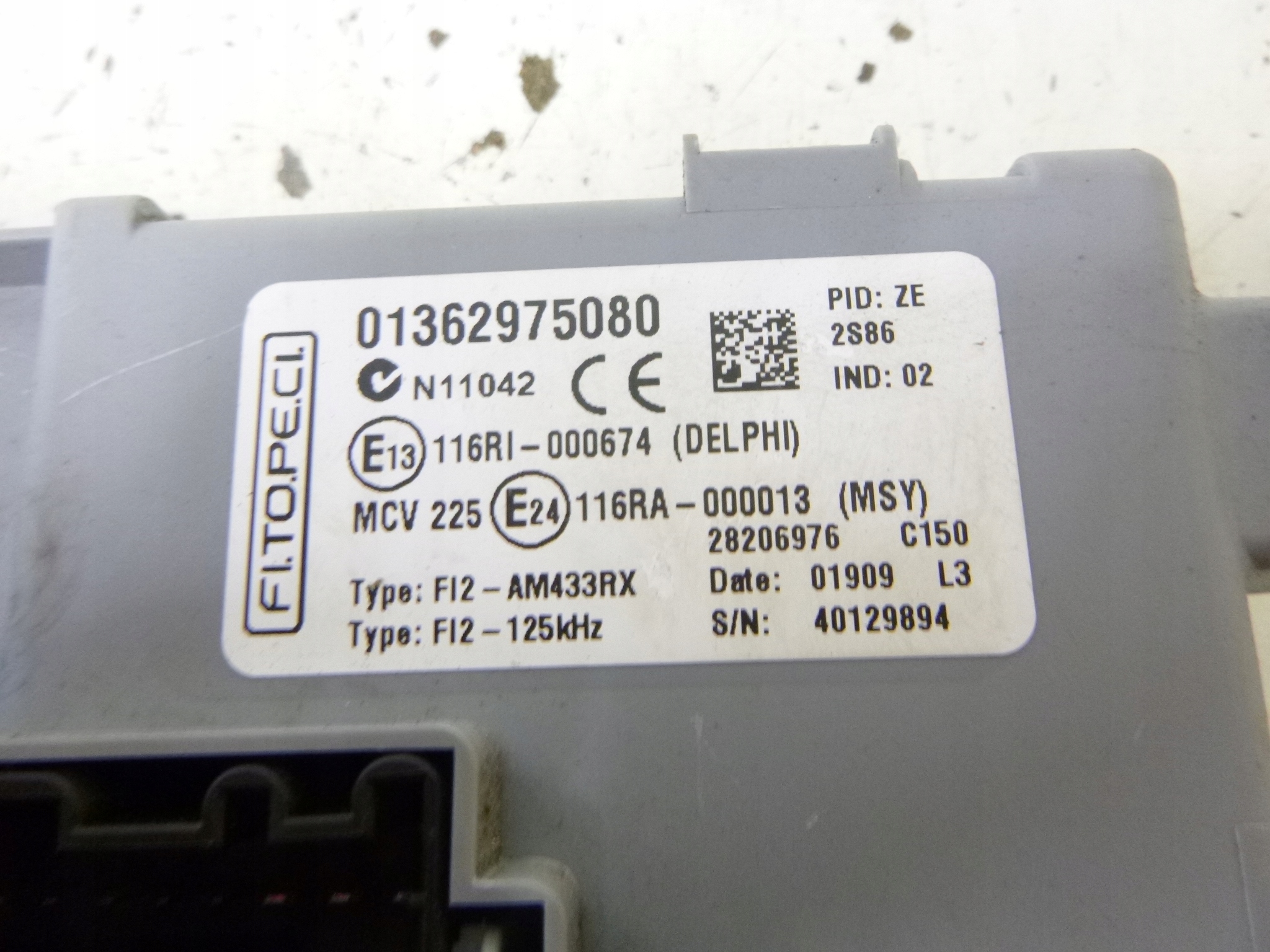 Module BSI Module fusibles Citroen Nemo 1.4 2009r. 01362975080