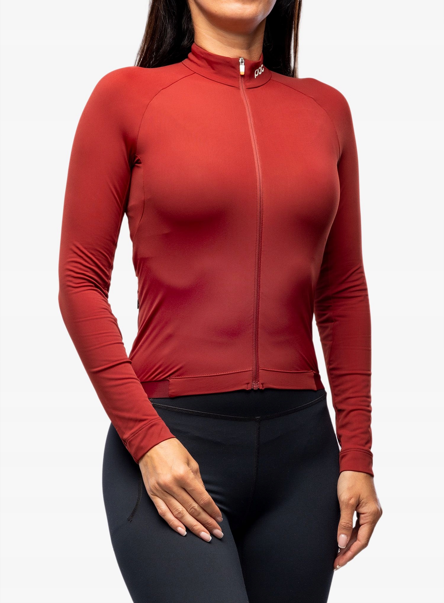 Mikina cyklistická mikina Poc W Ambient Thermal Jersey granátová barva M