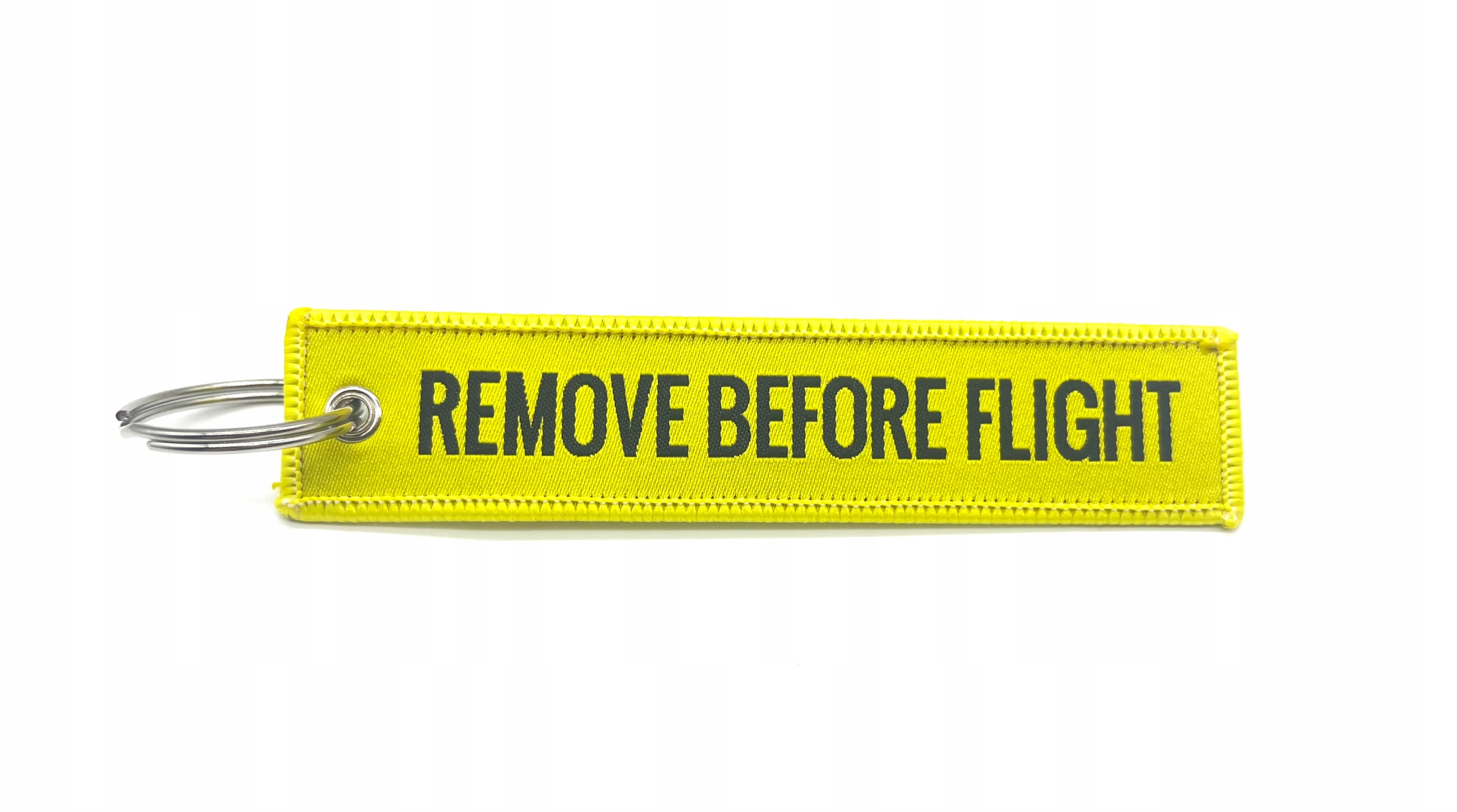 Haft Brelok Remove Before Flight Żółty