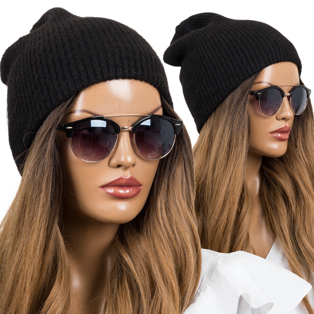 

Beanie Czapka Damska Angora Zimowa gruba