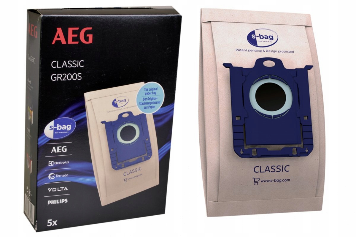 

Papierowe worki S-bag odkurzacza Classic Silence