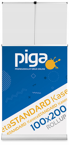 ROLL-UP DWUSTRONNY 100 x 200 Z WYDRUKIEM BLOCKOUT