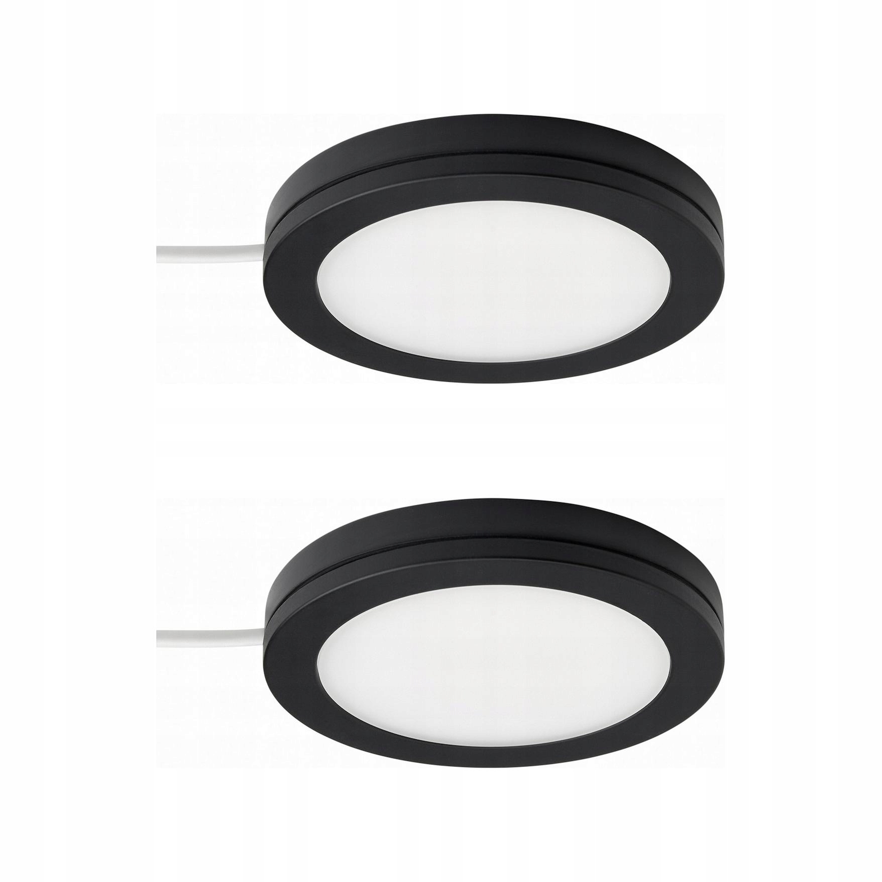 2 ks Led reflektor Mittled Černý Stmívání 2.2W 2700K