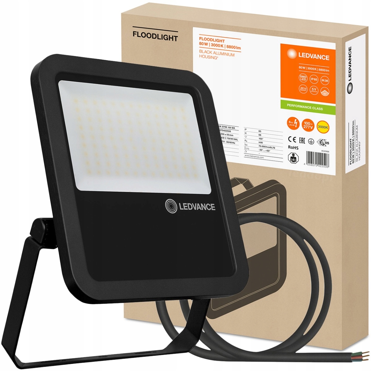 Naświetlacz Halogen Lampa Led 80W 3000K Ledvance