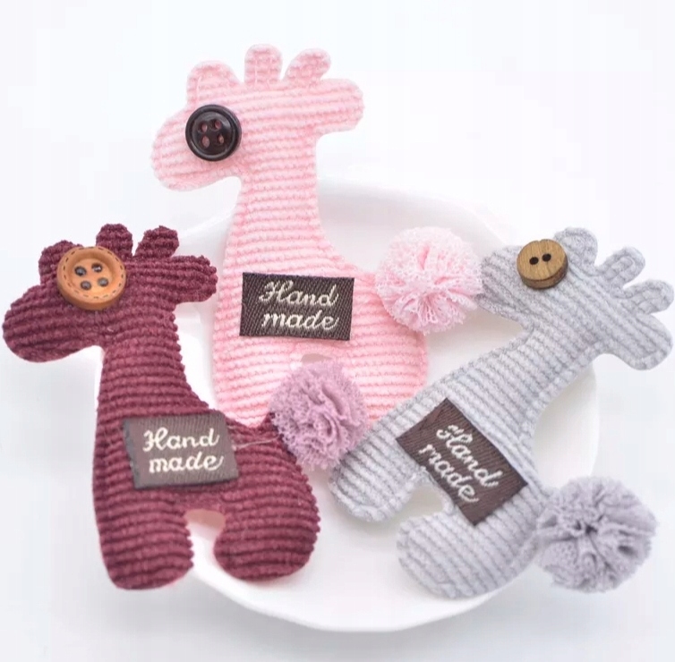 

Dekoracja pluszowa Żyrafa handmade Zestaw 3szt