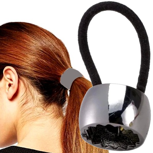 

Spinka zaciskowa Gumka do włosów okrągła metalowa