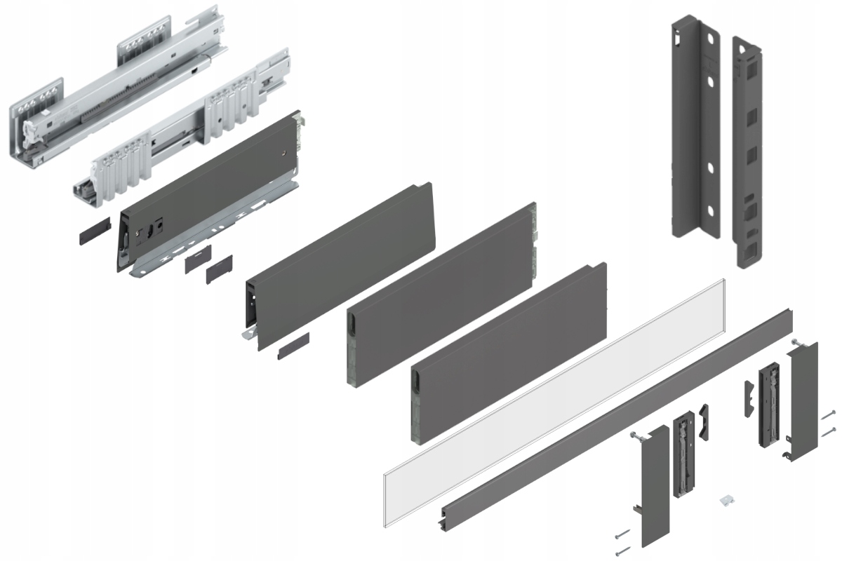 Blum Šuplík Merivobox 270 Vysoká E vnitřní Antr 40 kg