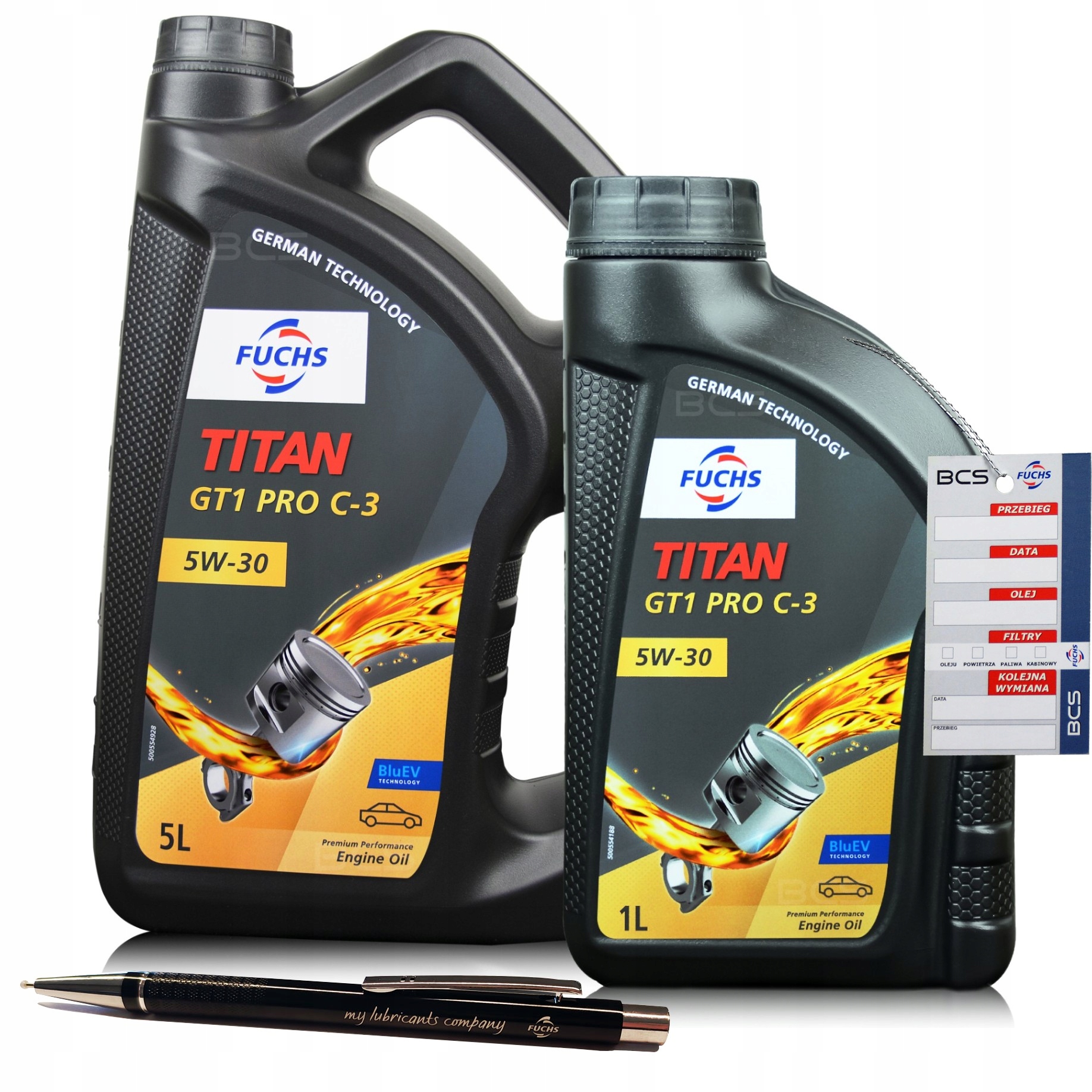 6 Litrów Fuchs Titan GT1 Pro C-3 C 3 C3 5W30 Xtl Olej Silnikowy 6L