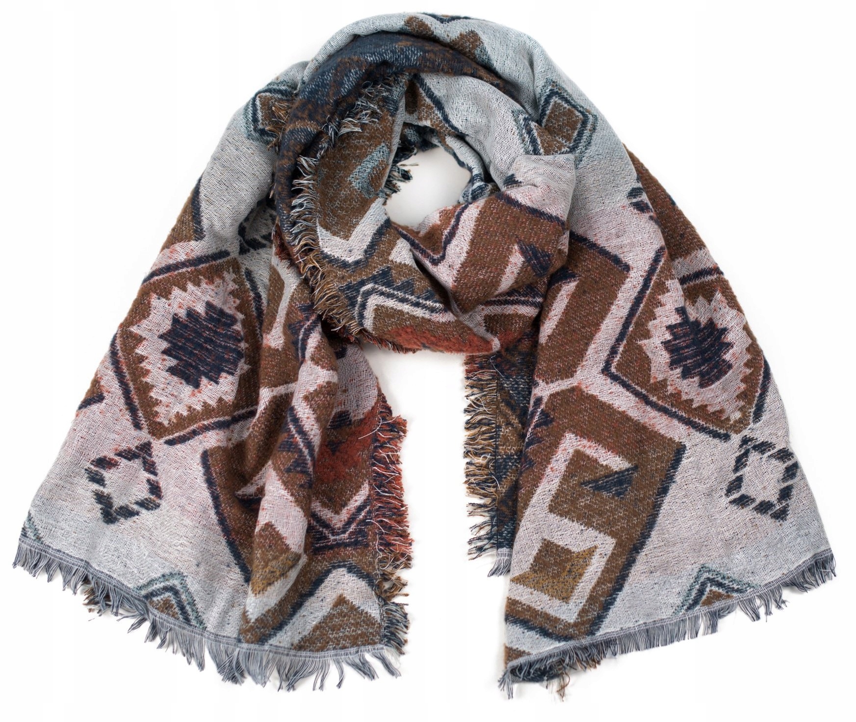 

Szaleo ciepły Szal duży etno Aztec sz17133-1