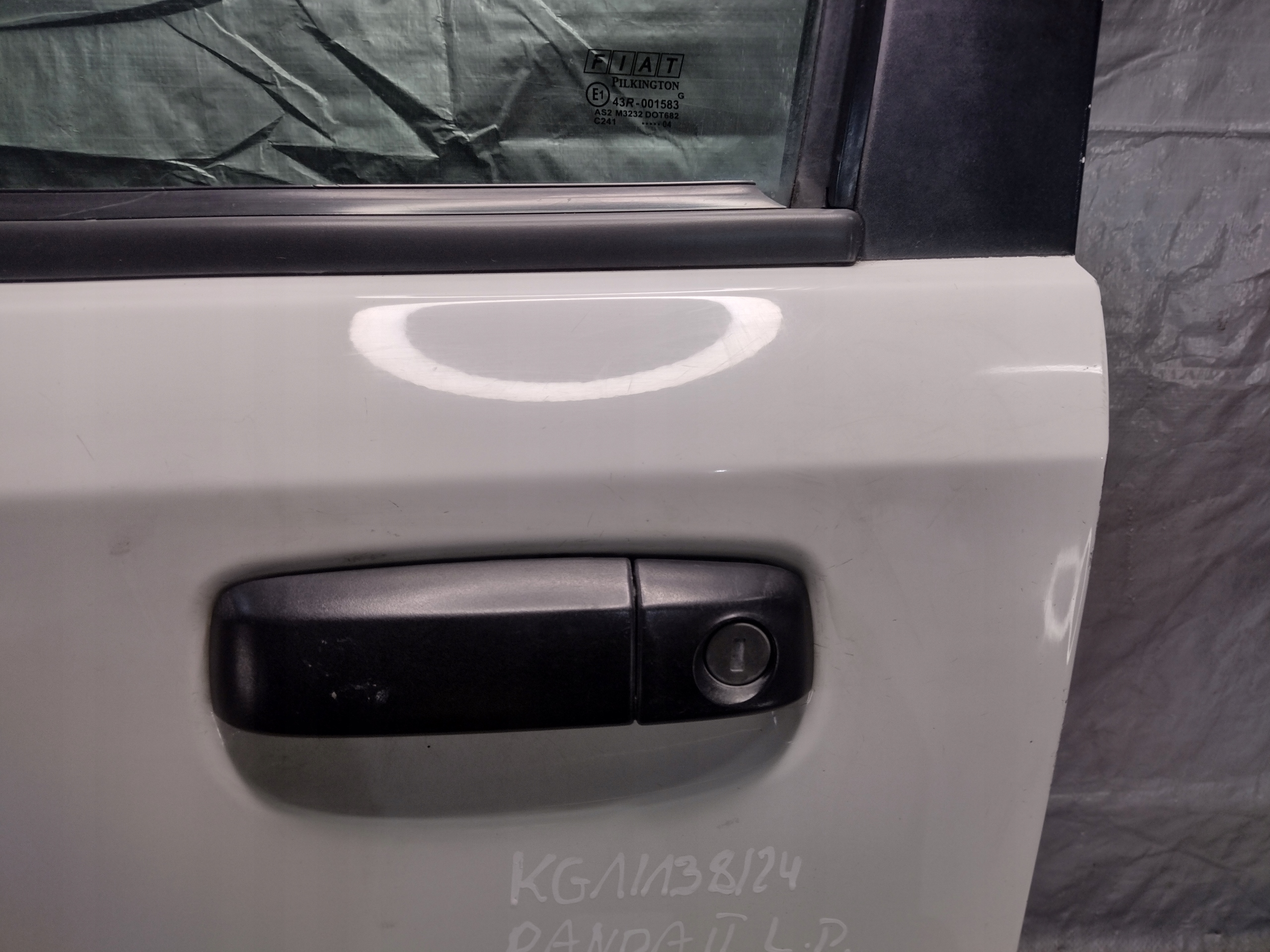 door left front Fiat Panda II 2 k: Bianco (249/F)