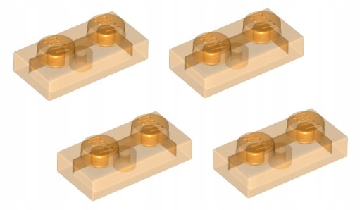 

Lego płytka 1x2 przez.pomar. 4szt. 3023 28653 Nowa