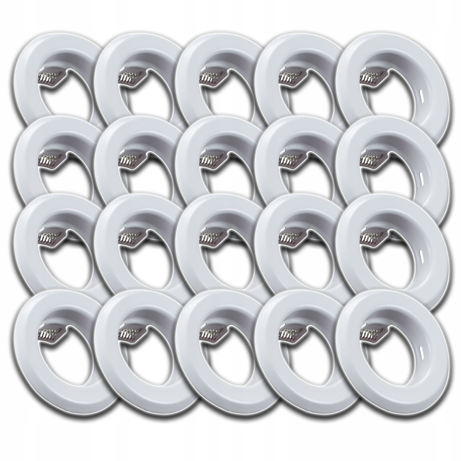 20xHLINÍKOVÉ Stropní Svítidlo Halogen Kulaté Očko Na Strop Bílé