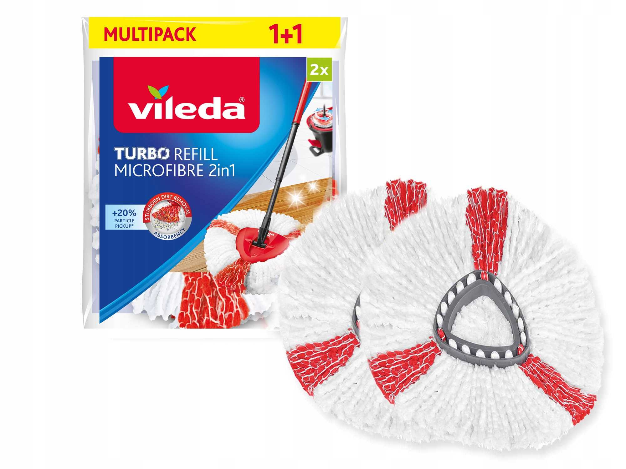 Levně Vložka do mopu Vileda Turbo 2v1 2ks