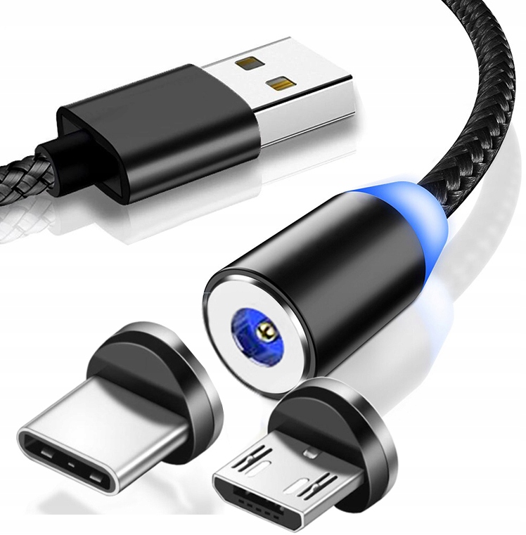 

Długi Magnetyczny Długi 2M Kabel Typ C Micro Usb