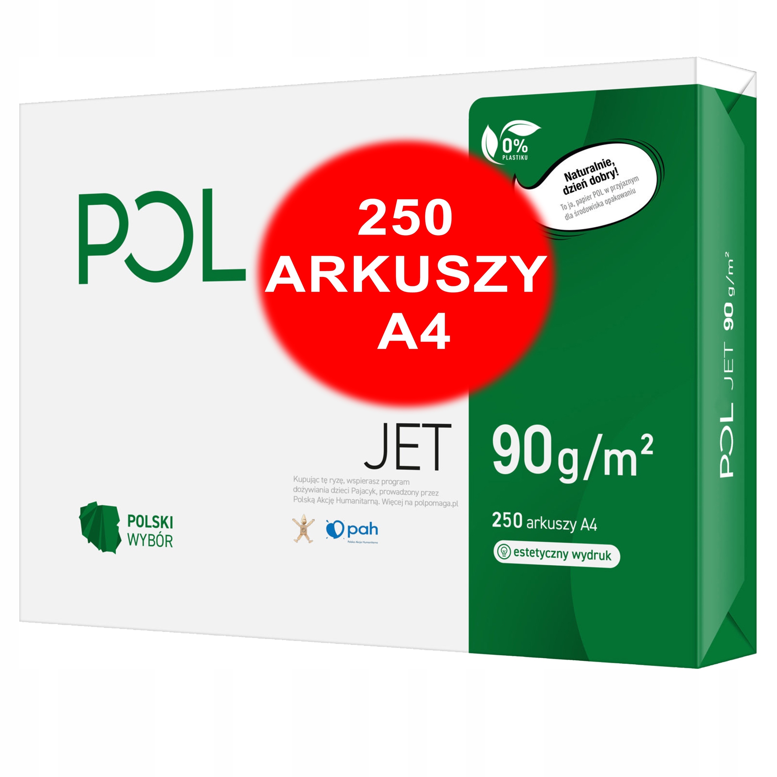 

Papier Ksero A4 90G Poljet Pol Jet Biały 250 Ark.