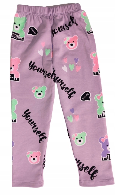 

Legginsy ocieplane dziewczęce misie /z misiami