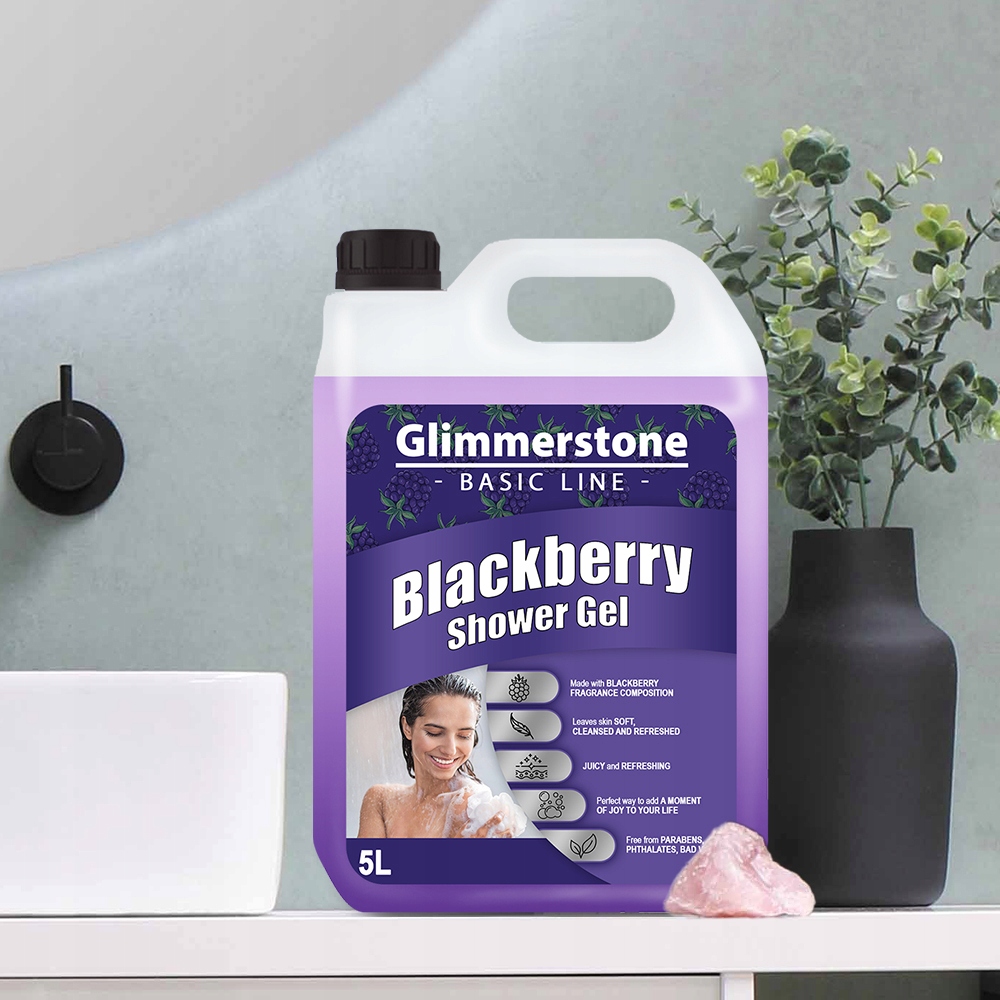 GLIMMERSTONE SHOWER GEL ŻEL POD PRYSZNIC CZARNA JEŻYNA BLACKBERRY 5L JAKOŚĆ Marka Glimmerstone