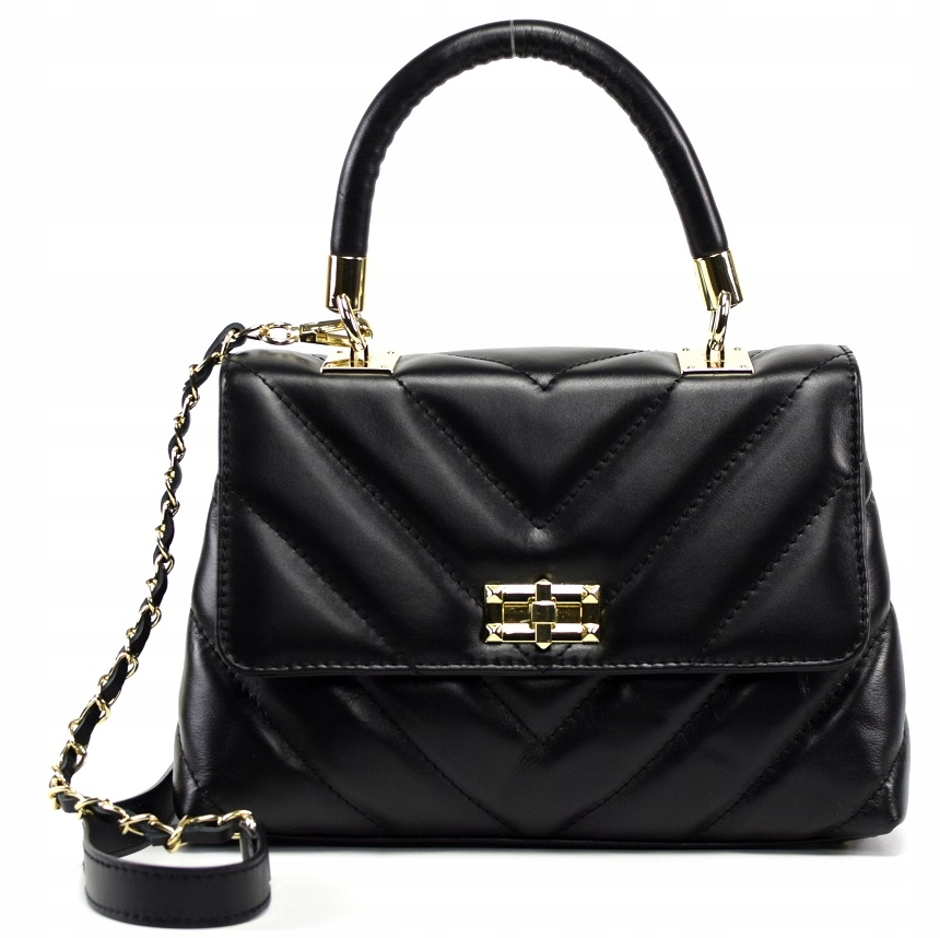 TOREBKA MASSIMO CONTTI SKÓRA PIKOWANA CZARNA 966A Marka Massimo Connti