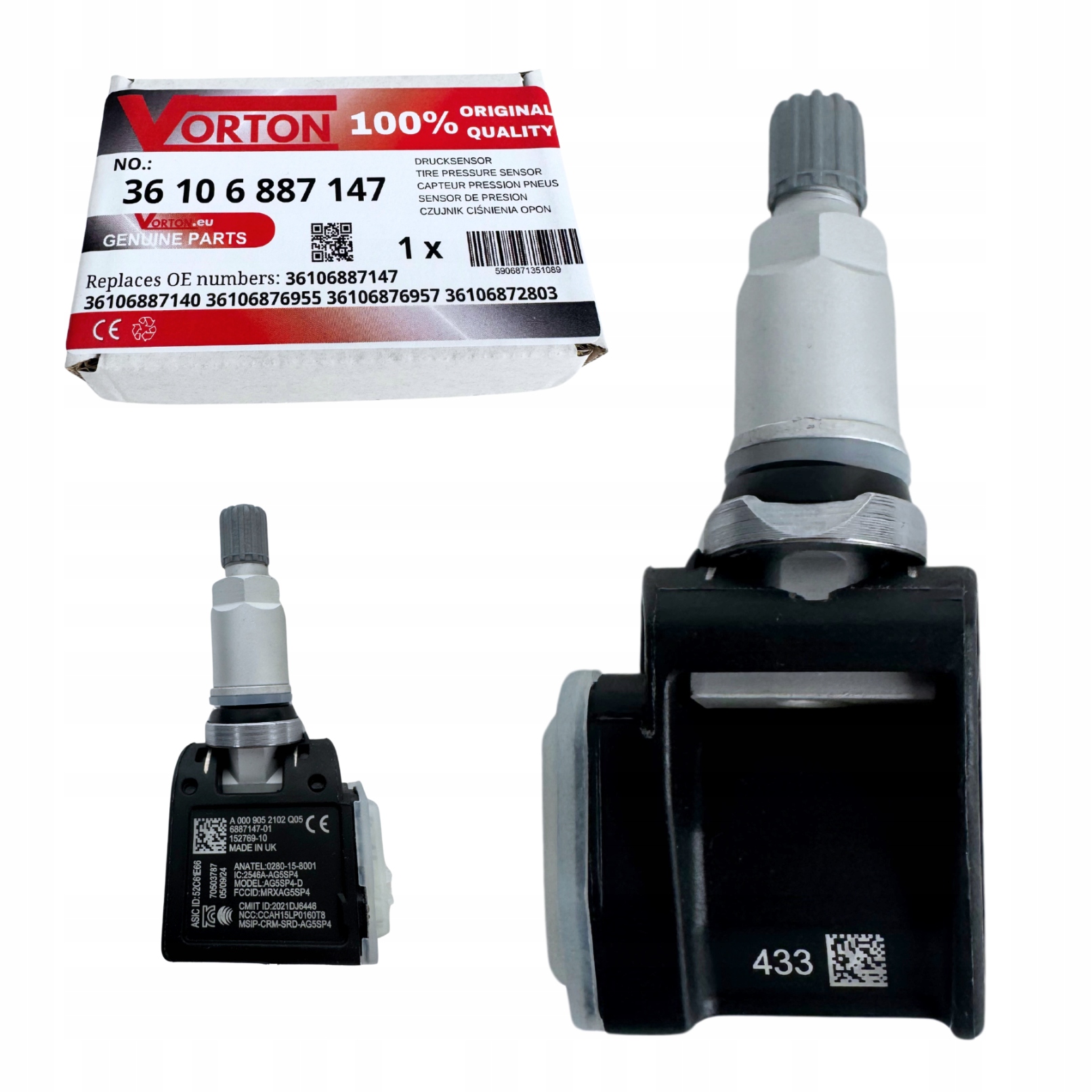 Snímač Tlaku Pneumatik Kol Tpms Bmw X3 G01 X4 G02 X5 G05 X6 G06 X7 G07 X3M