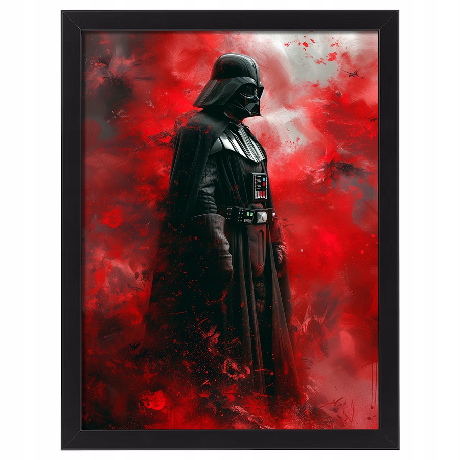 Obraz Star Wars Lord Vader v černém rámečku připravený k zavěšení 70x50 cm