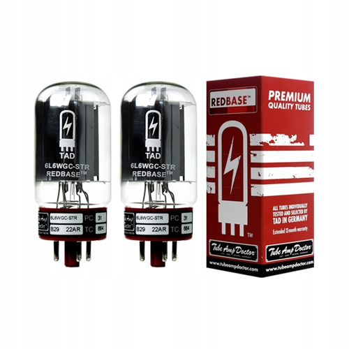 6L6WGC-STR Redbase Malá Elektronka Tad Premium Párovaná 2 ks pečlivě vybraný pár