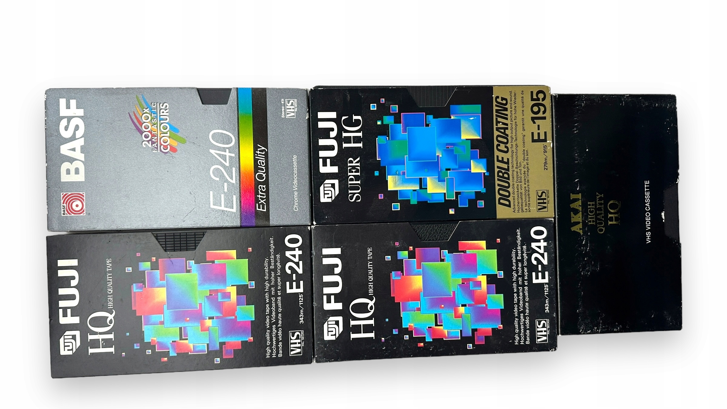 Pakiet 11szt kaset VHS BASF JVC Marka JVC