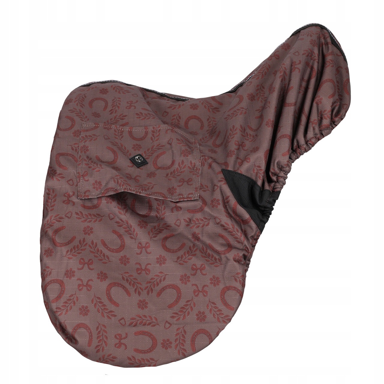 Potah na sedlo Qhp 26AW Bouncing Bows voděodolný s fleecem, hnědý