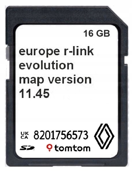Mapa do nawigacji Renault Europa karta pamięci SD Kangoo Megane