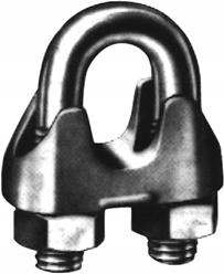 

Zacisk kabłąkowy do lin ocynk 8mm M6 5/16'' 100szt