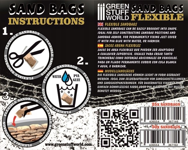 Green Stuff Sandbags worki z piaskiem 25 szt. System Inne systemy