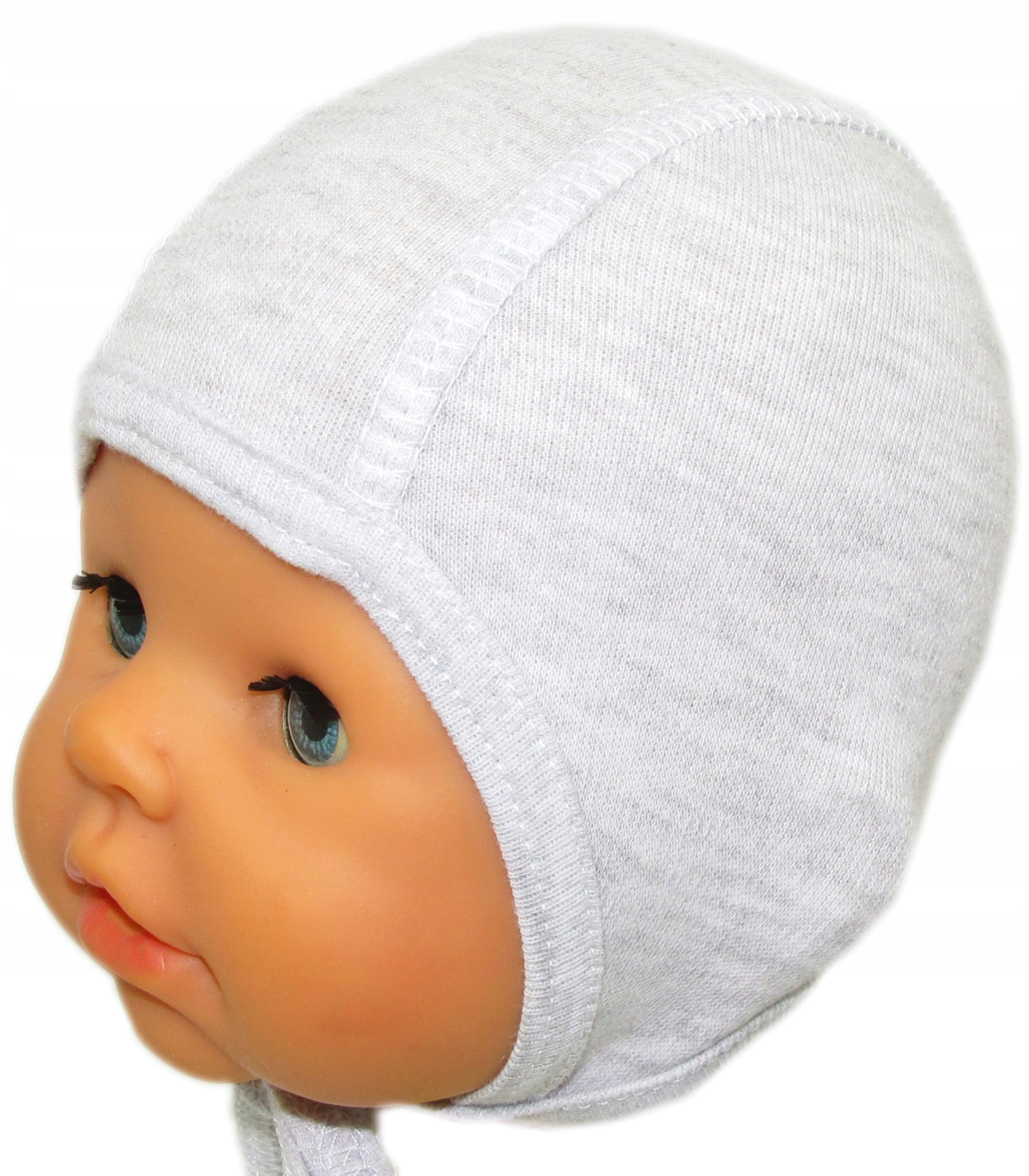 

Czapka Niemowlęca Wiązana Newborn 32-34cm Szara