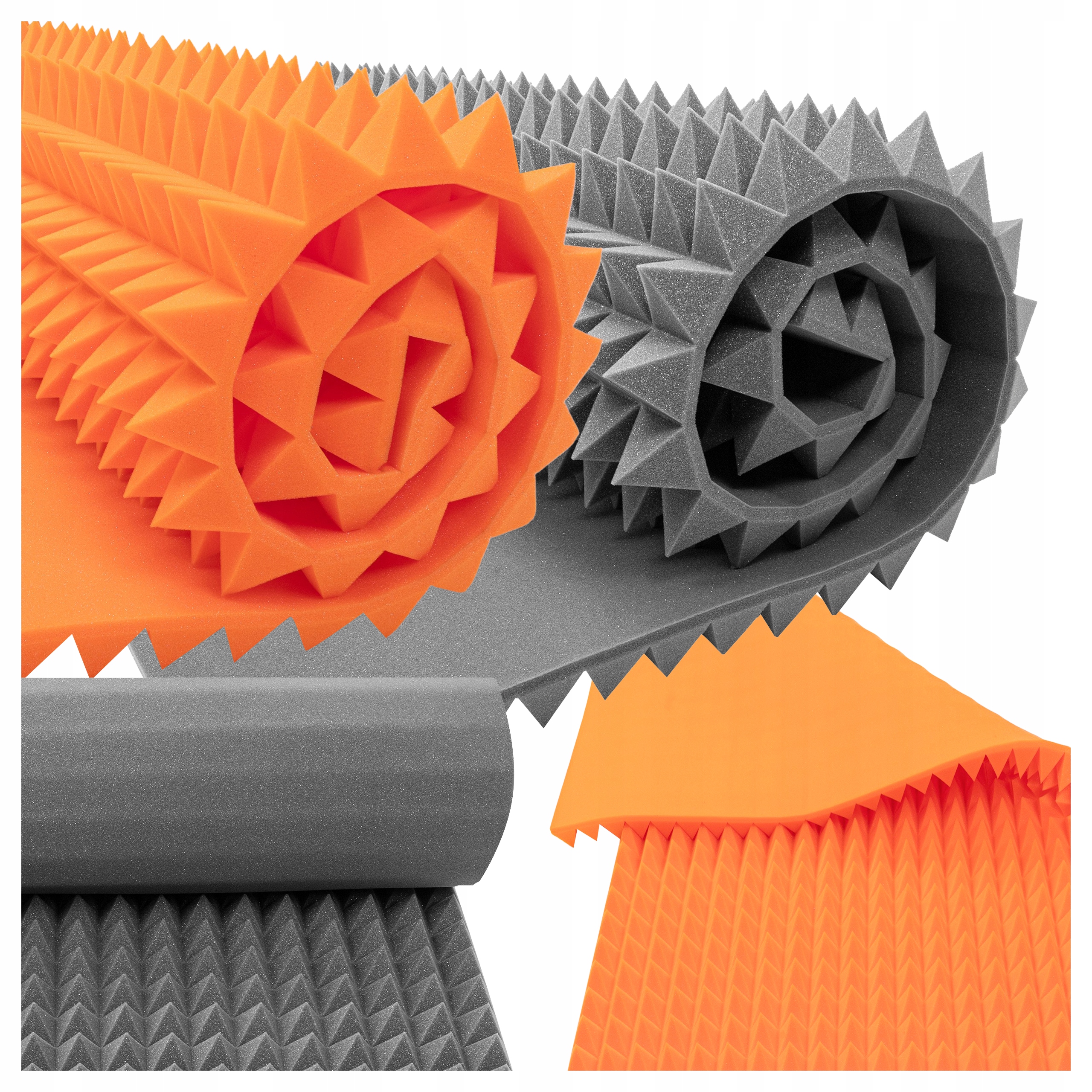 Akustické pěny 4 m2 kuželovité, zkracující dobu dozvuku a moderní ozvěny