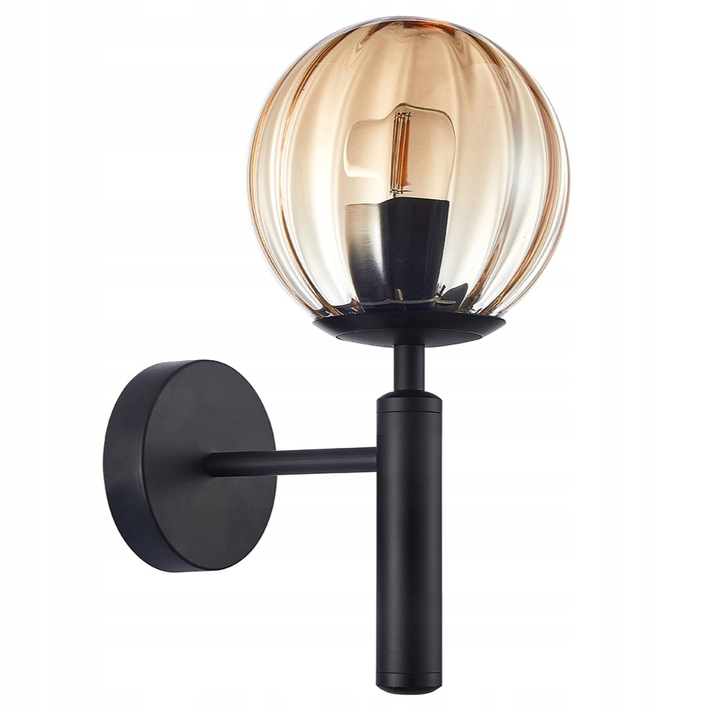 Nástěnné svítidlo, černá lampa nad zrcadlo do koupelny, předsíně Ravena XX
