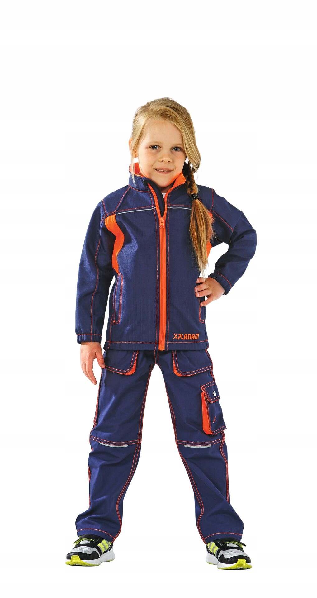 Dětská pracovní softshellová bunda Planam Junior r98/104